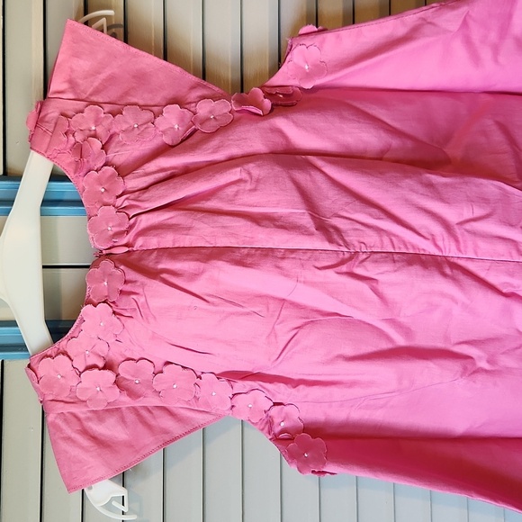 Jacadi Pink Floral Appliqué Dress - Picture 9 of 14